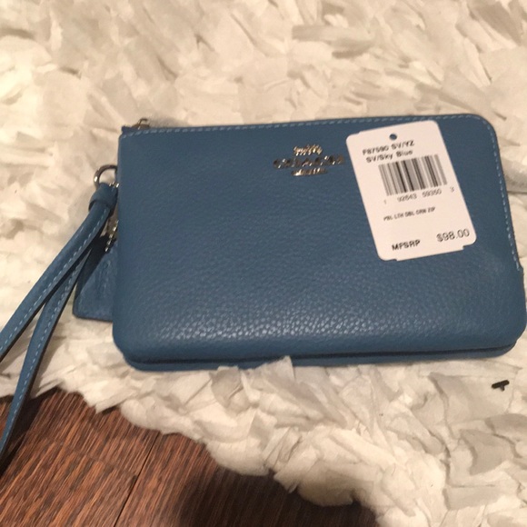 Sky blue wristlet wallet - Picture 3 of 3
